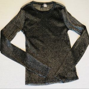 Sheer long sleeve top